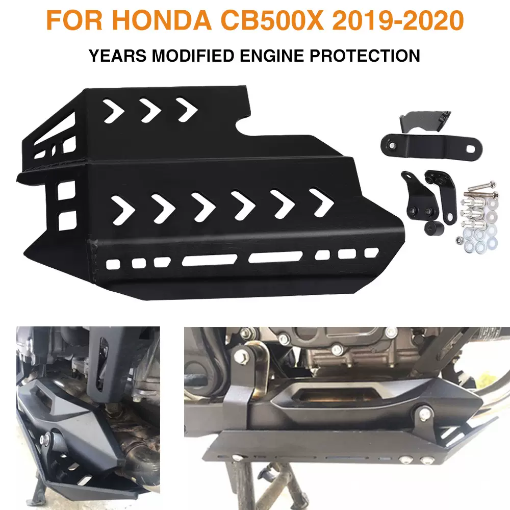 适用CB500X 400X 19-23年摩托车改装配件发动机底盘防护板保护罩