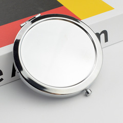 金屬鏡底 化妝鏡 鏡子底胚 雙面摺疊小鏡子滴膠公司logo圖