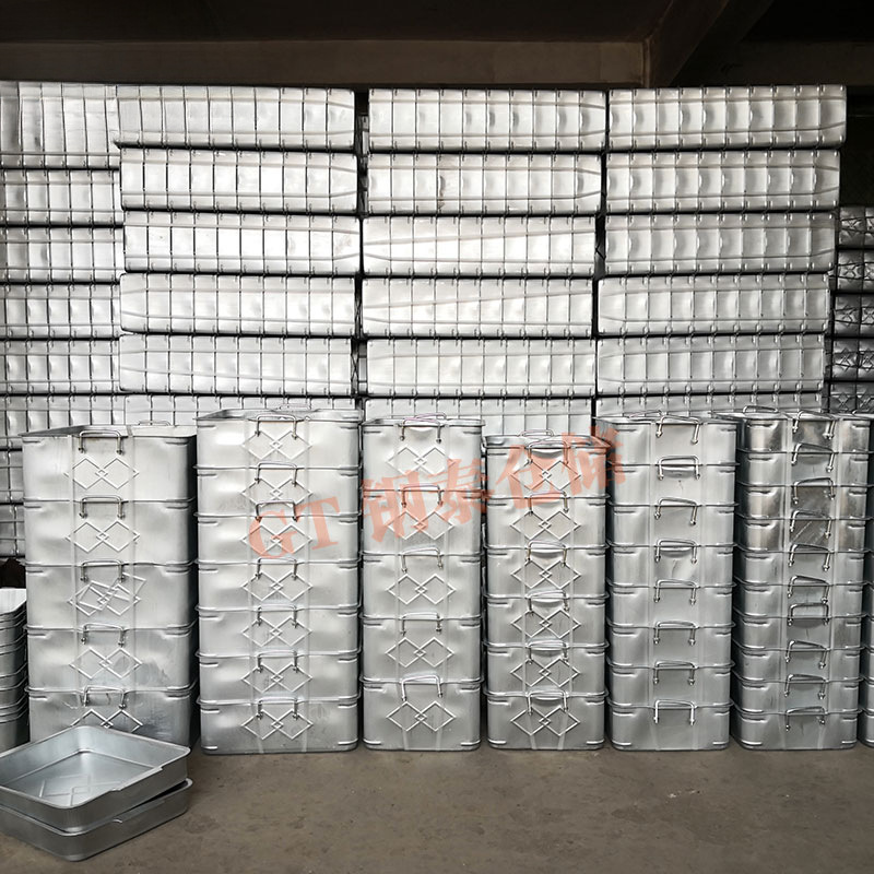 金属周转箱铁皮盒仓储笼铁皮周转物流箱铁筐箱周转筐铁箱工具箱盒