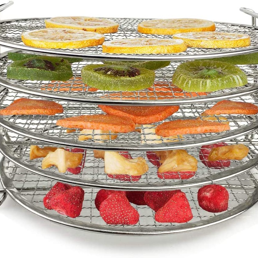 Accesorios de freidora Airfryer 5-layer grill adecuado para Ninja Foodi estante de deshidratación estante de fruta seca