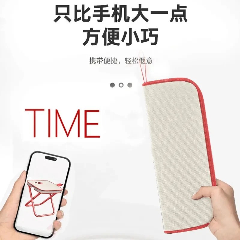 Taburete plegable al aire libre simple al por mayor taburete de bolso de mano de pesca portátil tren pequeño caballo taburete camping silla plegable