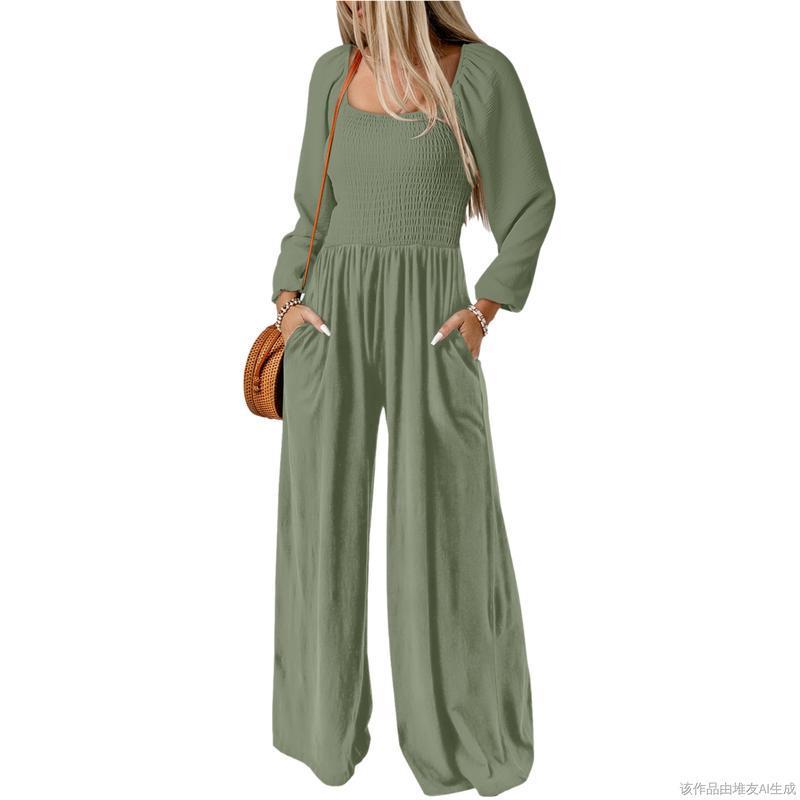 款Women's Casual Loose Overalls Jumpsuits One Piece Long|undefined