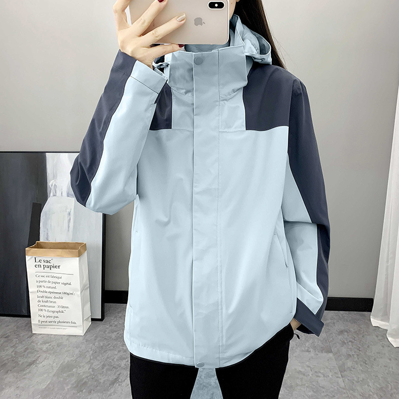 Jacket Women's Three-In-One Outdoor Soft Shell Mountaineering Quanzhou Shi Lion Windproof and Waterproof Printed Logo Wholesale Jacket to Heattech