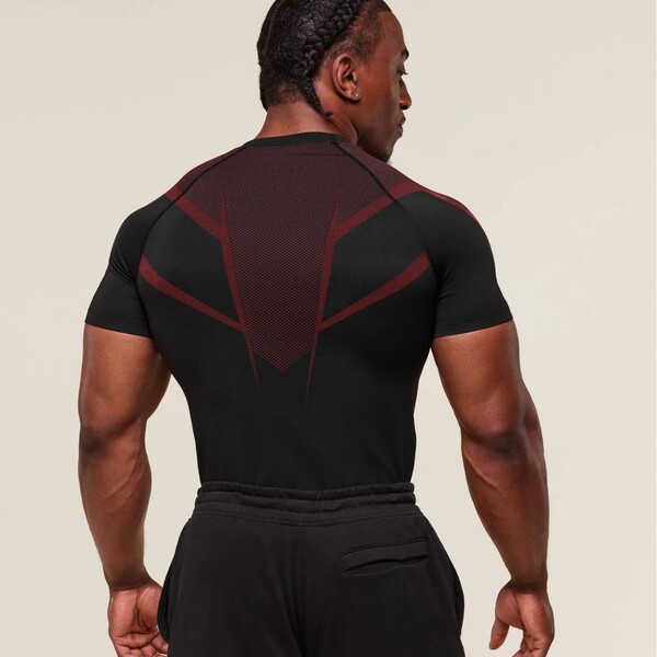 elastic T-shirt for leisure for gym for training