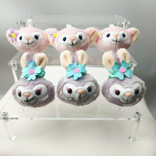 可爱头像挂件露露毛绒公仔书包挂件兔脑袋迷你钥匙扣包包挂件