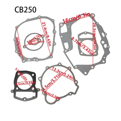 Cqrmx6 Off-Road Motorcycle Accessories Zongshen Cb250 Air-Cooled Engine Paper Pad Full Set of Paper Pad Lower Cylinder Pad (Motorcycle Handle Cover) - cb250