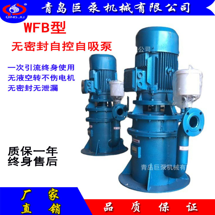 WFB无密封自控自吸泵 立式耐腐蚀自吸泵 （山东厂家直销）