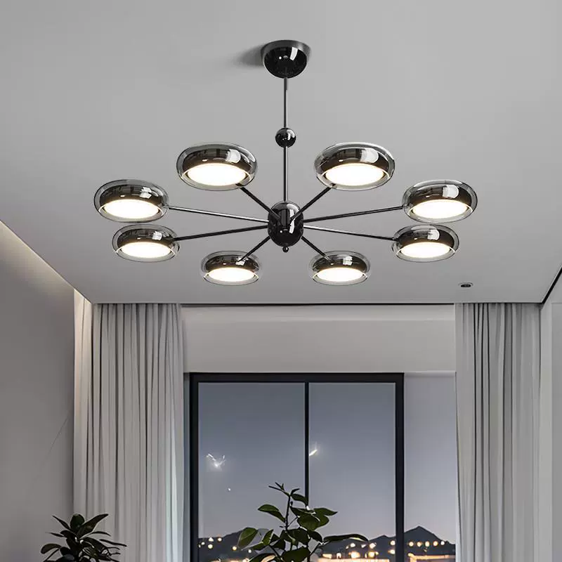 Освещение гостиной Главная лампа 2024 новый стиль итальянское стекло Zhongshan светильник современный минималистский люстра для гостиной