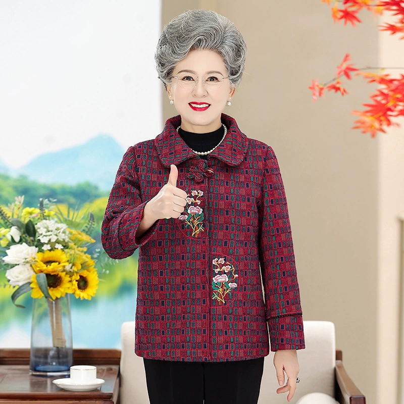 Autumn spring jacket for mother, 70 years, for teenagers