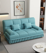 沙发沙发床可折叠布艺双人三人客厅小户型科技布猫爪皮现代简约