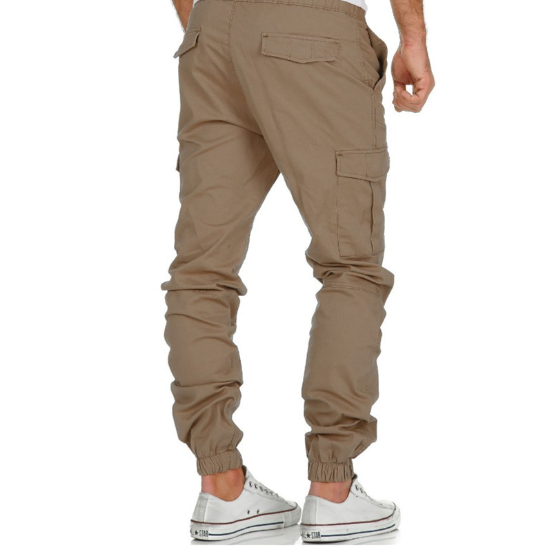 Herrenhose Workwear Multi Pocket Lange gewebte Freizeithose für Herren, Sportleggings_voghion.com
