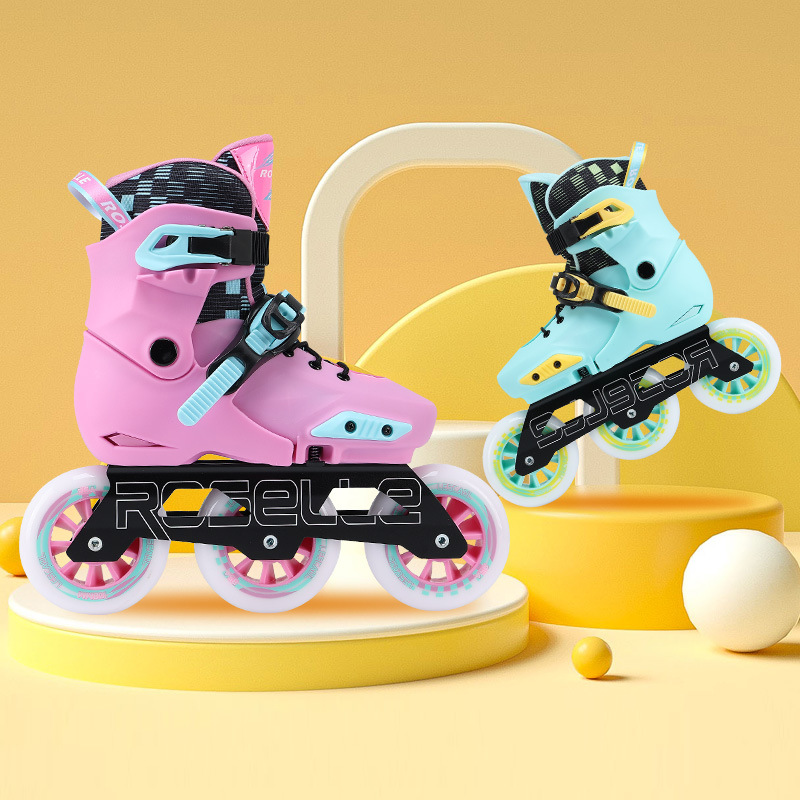Children's Roller Skates, Beginner Skates, Boys and Girls, Inline Skates, Girls, Adult Professional Skating Roller Skates