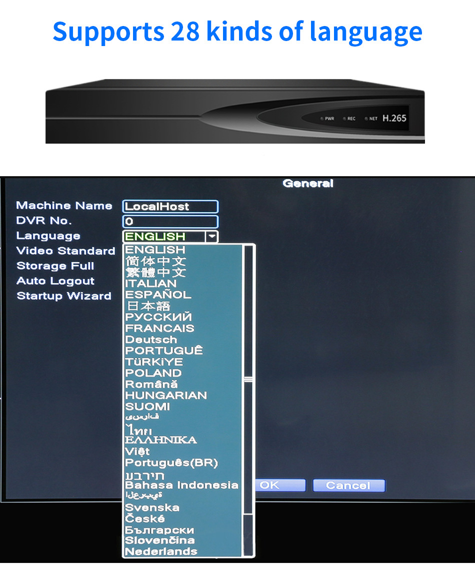 XMeye 5MP PoE kamera CCTV NVR seti