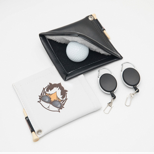 Piramalo Korean style new golf cleaning cloth, golf club wipes, telescopic hanging ring wipes