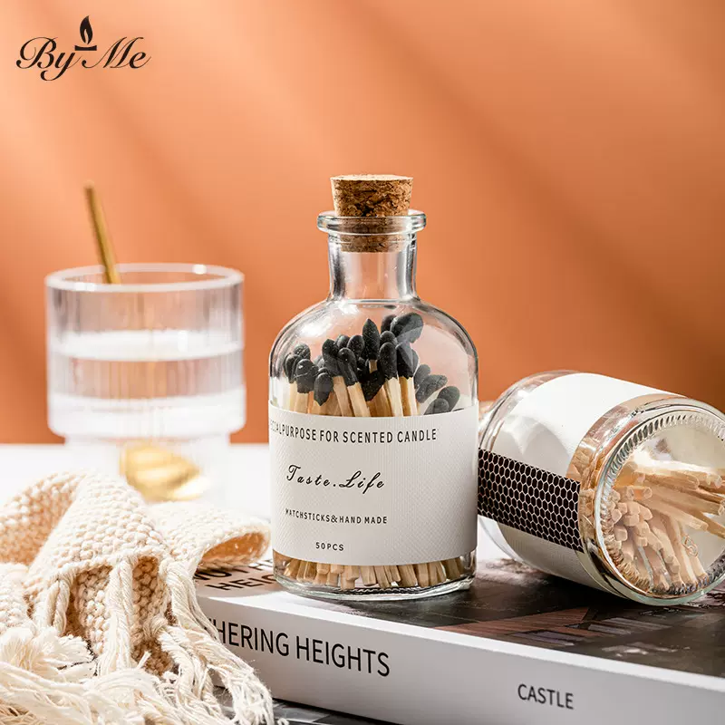 BYME香薰蜡烛专用瓶装火柴 50支装 伴手礼物防风