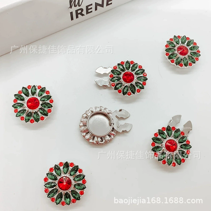 RhineStone Button COVER manufacturer Cross -border shirt sleeve buckle clothing jewelry diamond jewelry buttons