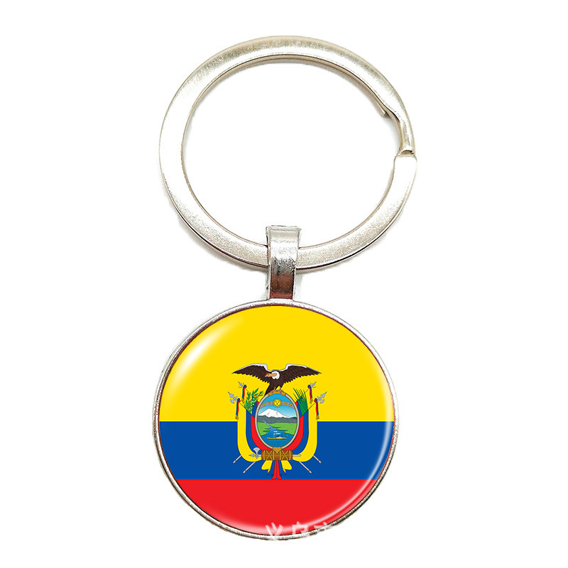 Copa del Mundo 2026 llaverera 48 banderas nacionales insignia colgante Estados Unidos, Canadá, México nuevos productos transfronterizos llaves de metal creativas