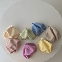 ins Korean version spring and autumn baby beret thin breathable foreign style versatile knitted hat cute baby painter hat