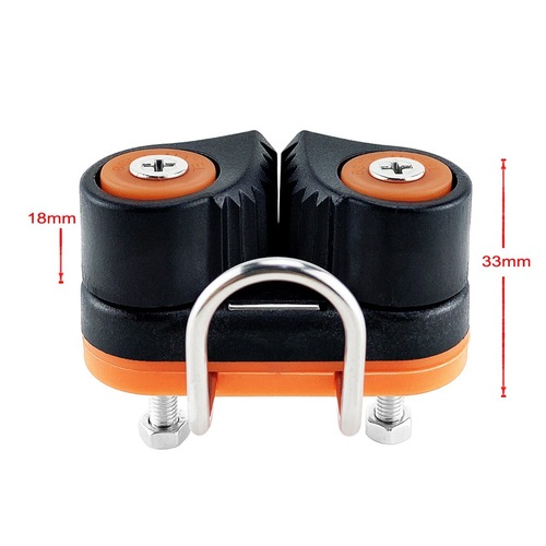 Cross-border double nylon strap guide ring ball rope clamp tensioner automatic rope clamp plate Pilates fitness equipment