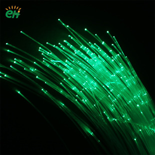 Hard low attenuation PMMAPOF tail point luminous light guide decorative lamp plastic optical fiber 0.25 3mm factory direct sale