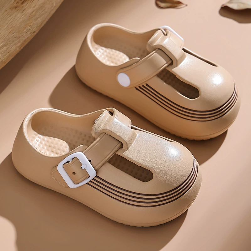 Детские сабо Birkenstock для девочек и мальчиков, лето 2025, новые сандалии, верхняя одежда, закрытый носок, средние и большие размеры.