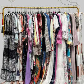 欧美女装连衣裙春夏杂款特价品牌女装外贸尾货跨境工厂直销货源