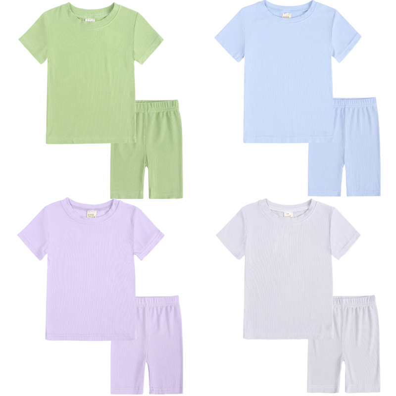 Summer solid color pijama
