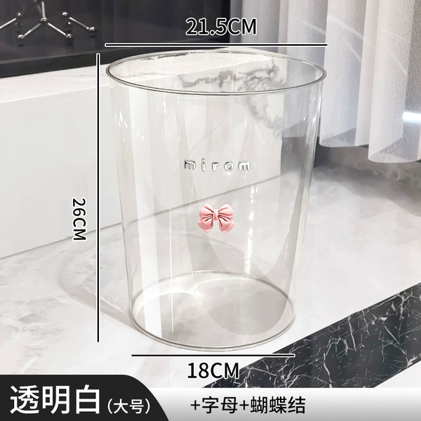 ☋[Transparent large size + bow]Light luxury and high transparency PET thickening