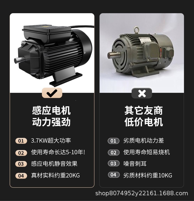 Commercial Car Washing Machine 220V High-Pressure Water Gun Powerful Floor Cleaning Machine for Home Use Car Wash Shop Dedicated Pressure Washing Pump