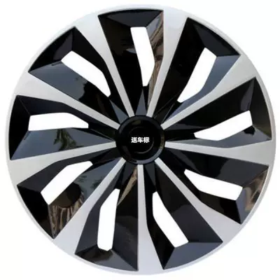 Hub cover, Vios tire caps, wheel hub covers - tt-model-black-and-silver-total-price-for-4-pieces