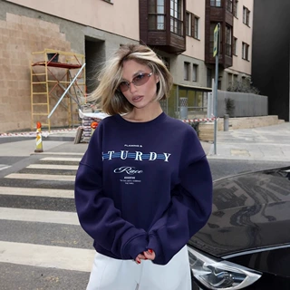 2025秋冬季欧美风时尚个性街头流行小众痞帅字母印花hiphop上衣女