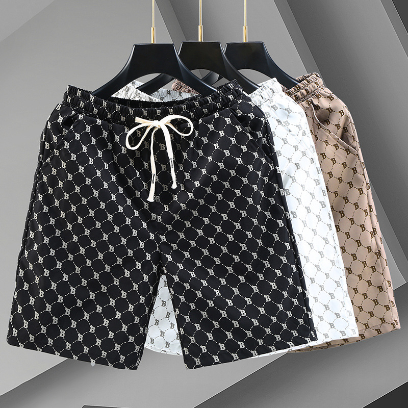 Short de sport court pour hommes, vêtements de plage, décontracté, course à pied, pantalon droit, tendance, été_voghion.com