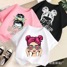 夏季韩版新款儿童短袖t恤 男童女童卡通印花上衣童装地摊货源批发