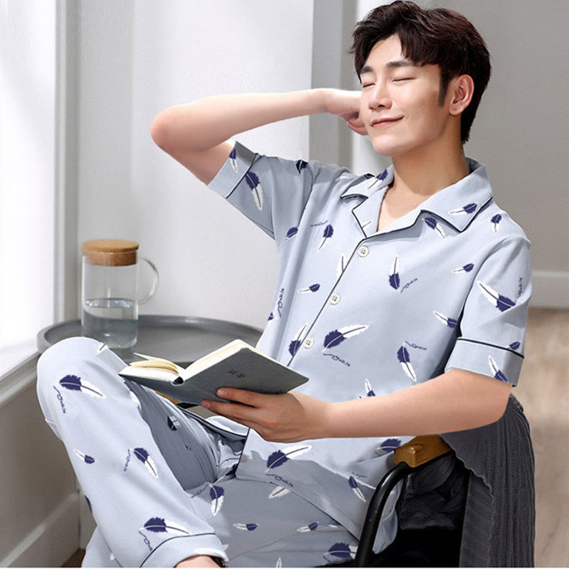 Pijamas mujer verano 100% algodón manga corta Internet celebridad traje de dos piezas 2021 nueva primavera y otoño ropa de algodón para el hogar