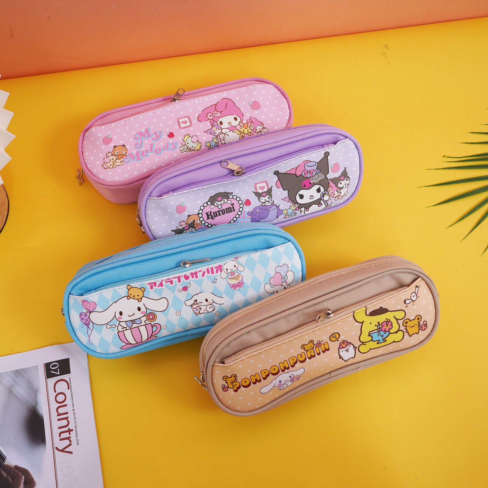 便携大容量学生美乐蒂可爱库洛米文具收纳袋 中小学生轻便布笔袋