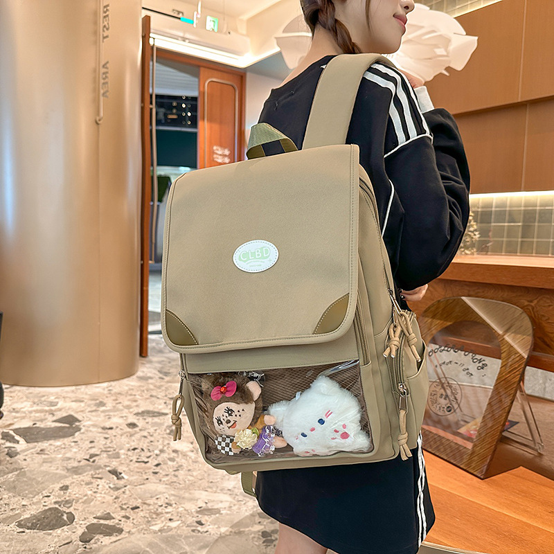 日系甜美少女背包二次元学院风中学生书包高颜值痛包大容量双肩包