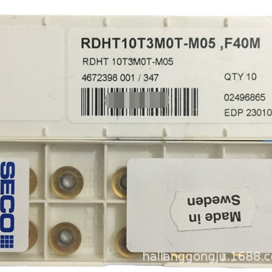 数控刀片 瑞典山高SECO,RDKT10T3M0T-8-M07 F40M,铣刀片 耐磨
