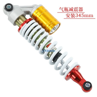 Off-road motorcycle ATV beach bike 345mm air cylinder shock absorber with built-in oil pressure and 9mm diameter spring shock absorber (damping system)