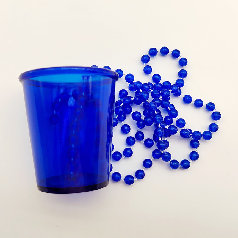 Macaron color transparente Cadena de cuentas Copa novia para ser FIESTA DE Navidad Halloween Fiesta de la boda