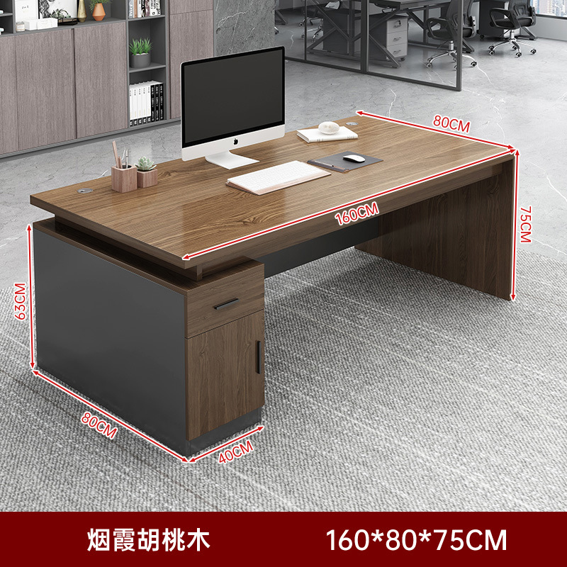 Jefe de escritorio moderno minimalista liderazgo Oficina escritorio y silla combinación sola oficina escritorio gerente escritorio ejecutivo muebles de oficina