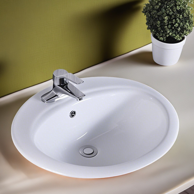 6 / 8 // pulgadas tres agujeros lavabos de lavado de mano semiconservados lavabos de cerámica lavabos de mesa