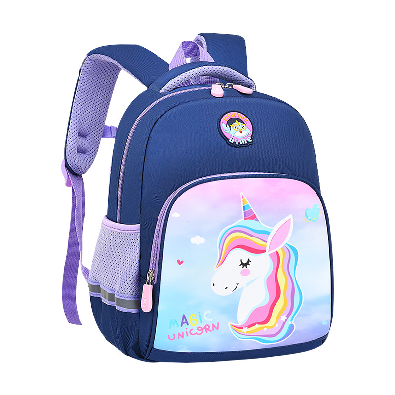 UIME mochila estudiante de escuela primaria dibujos animados lindo kindergarten niños y niñas 1-3 edad espina dorsal reducción de la carga niños bolsas en stock