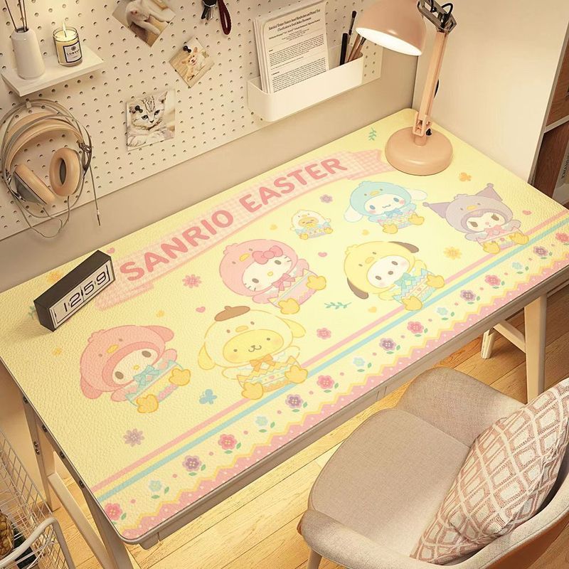 漫画サンリオシリーズかわいい革のテーブルマットins風高颜値児童学習テーブルマット|undefined