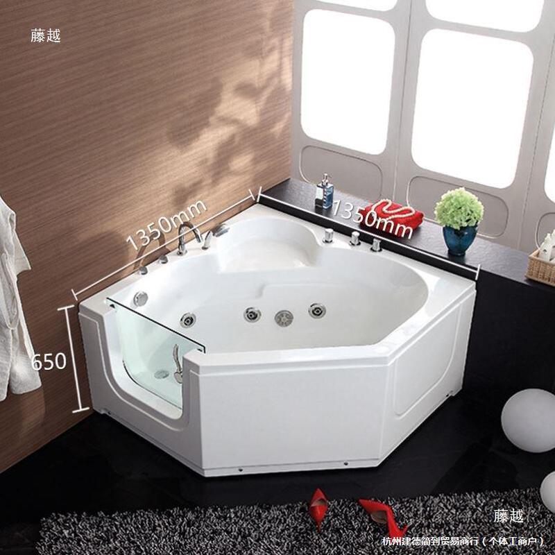 Elderly Bath Tub Barrier-Free Side Door Walk-In Deep Soaking Sitting Acrylic Massage Tub Nursing Home