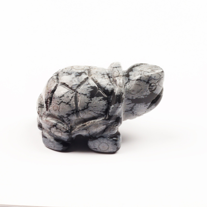 卸売り玉水晶1.5インチ亀彫刻件小動物置物玉工芸品代理|undefined