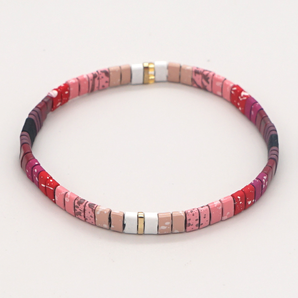 Nihaojewelry Wholesale Jewelry Bohemian Multi-layered Woven Colorful Paint Beaded Bracelet display picture 58