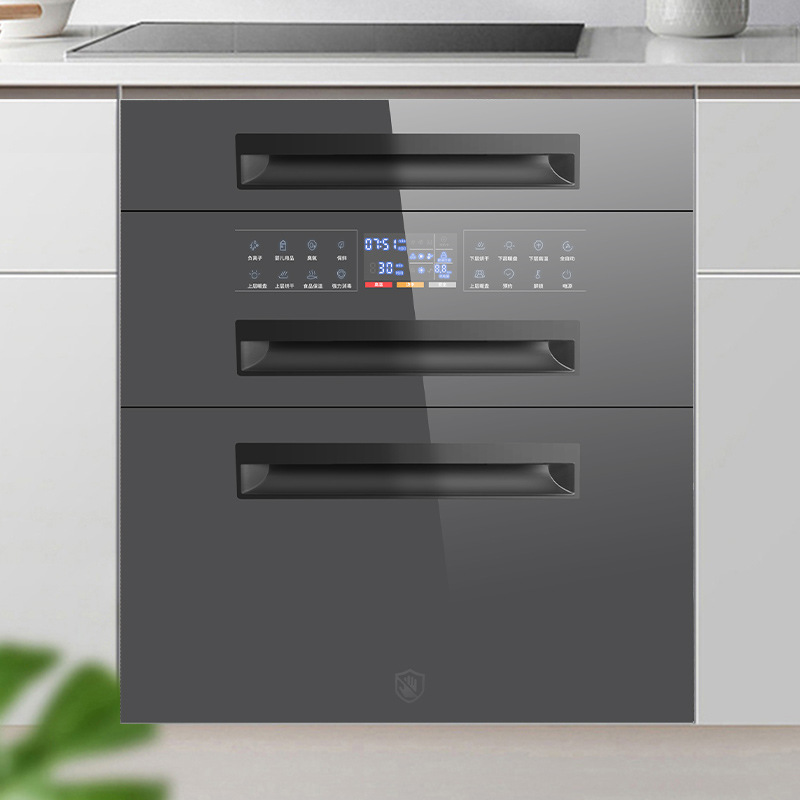 Ala Haotaitai Uv Disinfection Cabinet Household Embedded Small Kitchen 120L Tableware Disinfection Cupboard