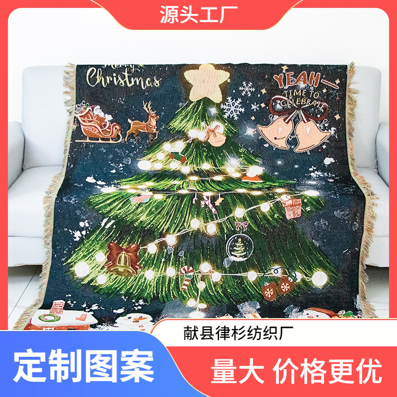크리스마스 태피스트리 아마존 배경 천 높은 수준의 침실 분위기 레이아웃 벽 담요 트렁크 매달려 천 사용자 정의