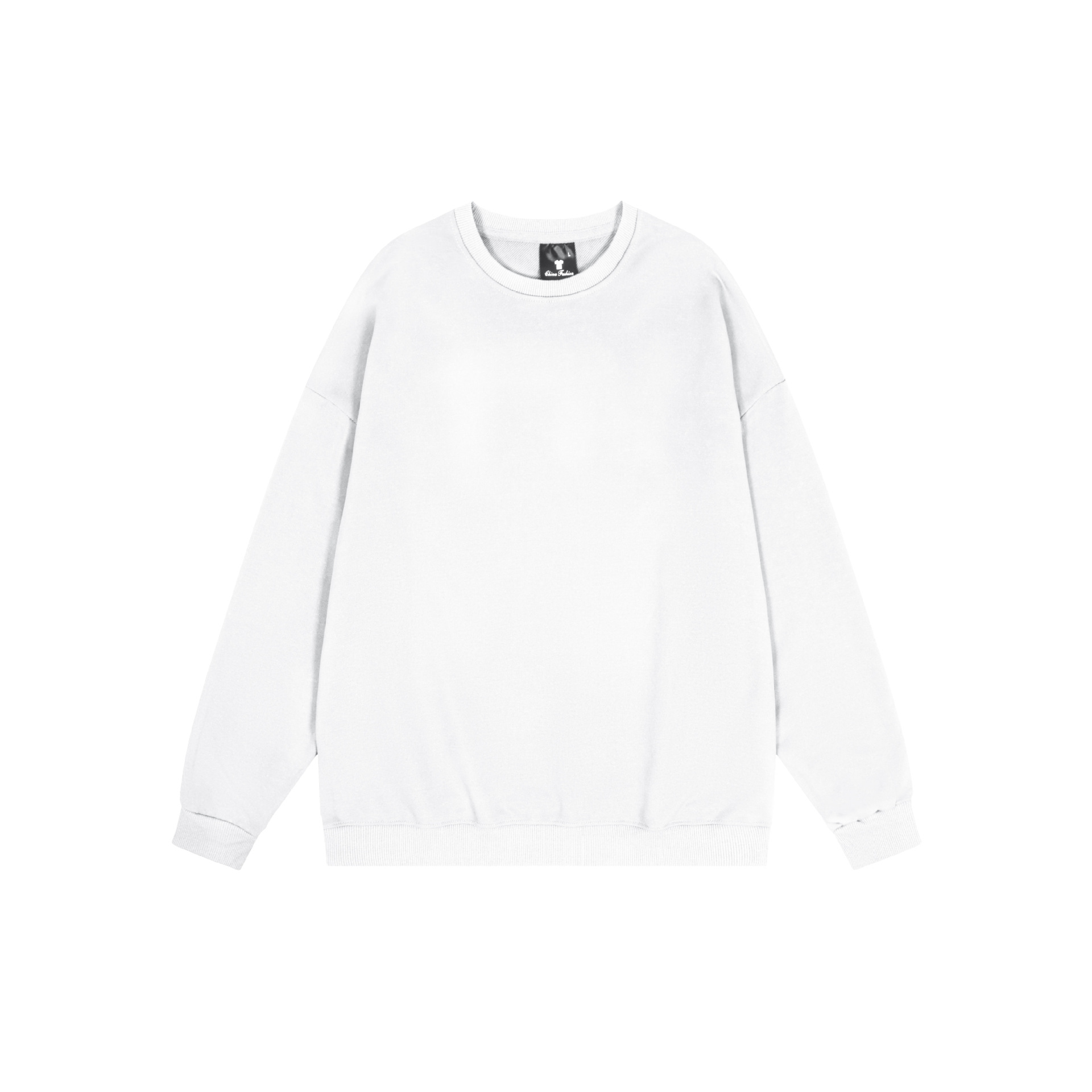 Sudadera de cuello redondo de color sólido TEMU de Amazon transfronteriza, totalmente de poliéster, unisex, manga larga, venta al por mayor directamente de fábrica.