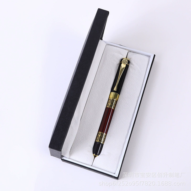 Ретро метал pen rollerball, древесный узор, винтажные наборы подарков и коробки, легкий 0,102 кг